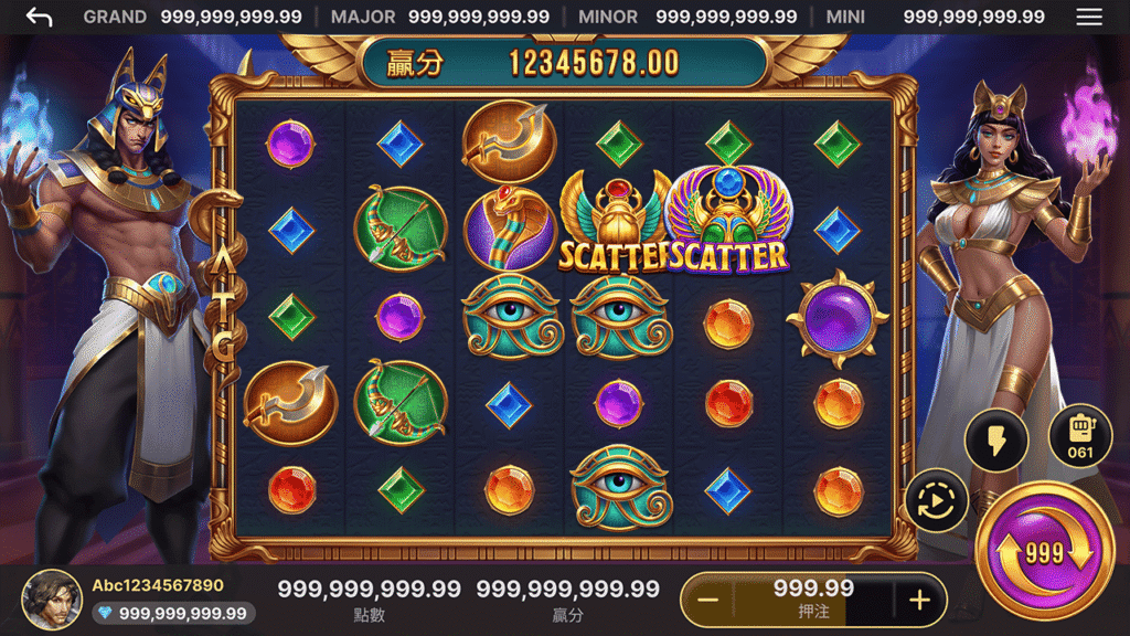 賽特2 遊戲畫面｜古埃及神話主題轉軸設計